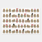 Norwich Terrier Holiday Wrapping Paper Sheets Geschenkpapier Set (Vorderseite)