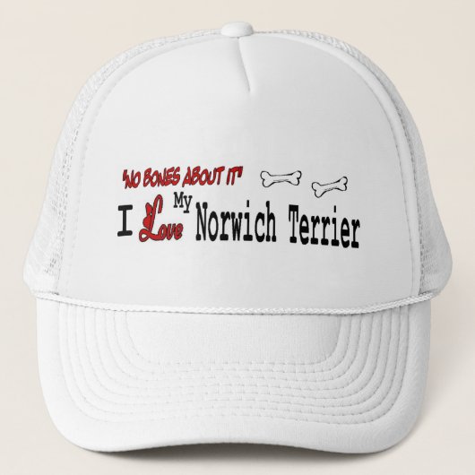 Norwich Terrier (I Liebe) Hat Truckerkappe (Vorderseite)