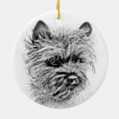 Norwich Terrier Keramikornament (Hinten)