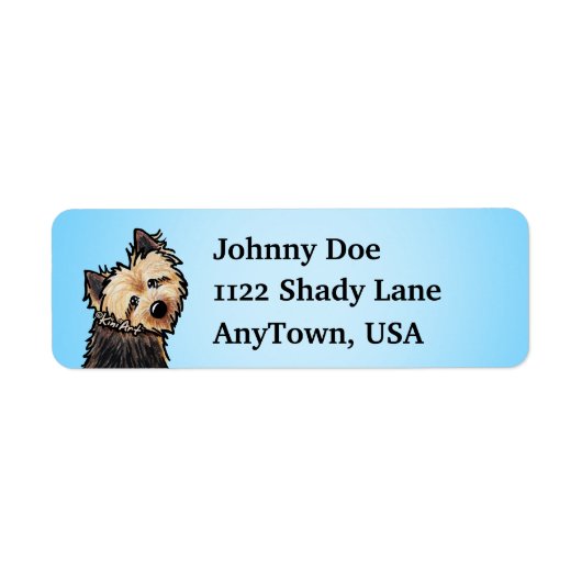 Norwich Terrier Labels (Vorne)