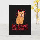 Norwich Terrier Liebe Sprichwort Geschenk Karte (Gelbe Blume)