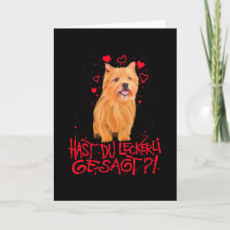 Norwich Terrier Liebe Sprichwort Geschenk Karte