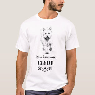 Norwich Terrier Life ist besser mit Individuelle N T-Shirt