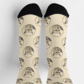 Norwich Terrier Malerei Niedlich Original Haustier Socken (Oben)