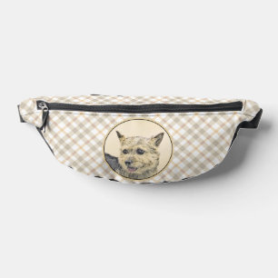 Norwich Terrier Malerei Süße Original Haustier Hun Bauchtasche