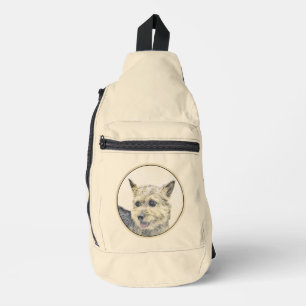 Norwich Terrier Malerei Süße Original Haustier Hun Crossbody Bag