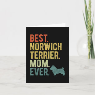 Norwich Terrier Mama für immer Hunde Liebhaber Mut Karte