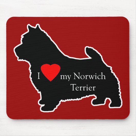 Norwich Terrier Mousepad (Vorne)