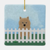 Norwich Terrier Ornament (Rückseite)