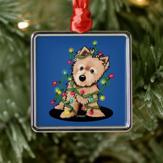 Norwich Terrier Ornament Aus Metall (Baum)