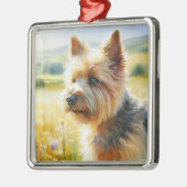 Norwich Terrier Ornament Aus Metall (Links)