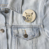 Norwich Terrier Painting - Niedliche Original Dog Button (Beispiel)
