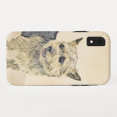 Norwich Terrier Painting - Niedliche Original Dog Case-Mate iPhone Hülle (Rückseite (Horizontal))