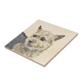 Norwich Terrier Painting - Niedliche Original Dog  Fliese (Seite)