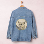 Norwich Terrier Painting - Niedliche Original Dog Jeansjacke (Hangar)