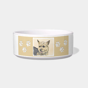 Norwich Terrier Painting - Niedliche Original Dog Napf