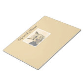 Norwich Terrier Painting - Niedliche Original Dog  Notizblock (angewinkelt)