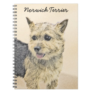 Norwich Terrier Painting - Niedliche Original Dog Notizblock