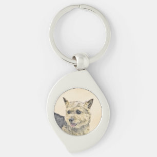 Norwich Terrier Painting - Niedliche Original Dog Schlüsselanhänger