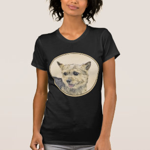 Norwich Terrier Painting - Niedliche Original Dog T-Shirt