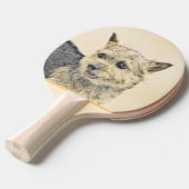 Norwich Terrier Painting - Niedliche Original Dog Tischtennis Schläger (Vorderseite)