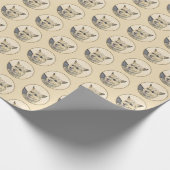 Norwich Terrier Painting - Niedliche Original Hund Geschenkpapier (Ecke)