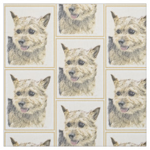 Norwich Terrier Painting - Niedliche Original Hund Stoff