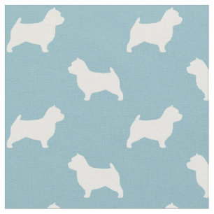 Norwich-Terrier-Silhouette Stoff