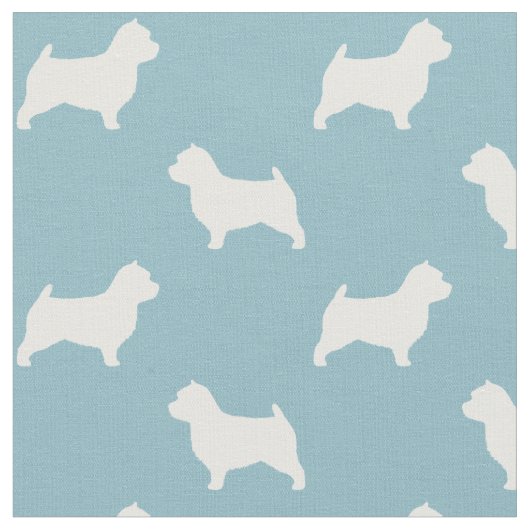 Norwich-Terrier-Silhouette Stoff (Nahaufnahme)