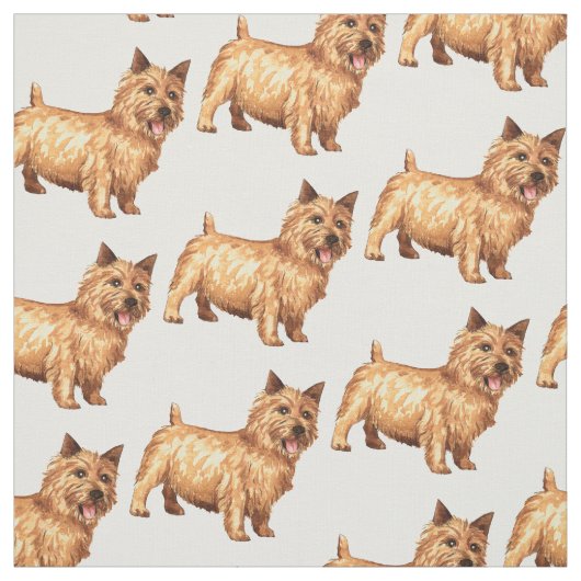 Norwich Terrier Stoff (Muster)