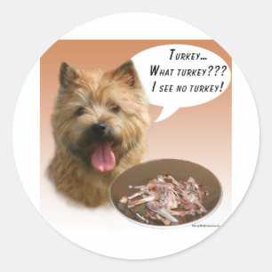 Norwich Terrier Türkei Runder Aufkleber
