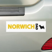 Norwich-Terrier-Vater Autoaufkleber (Auf Auto)