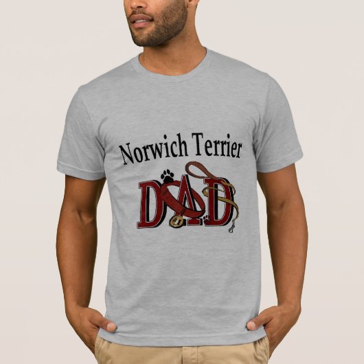 Norwich Terrier Vater Gifts T-Shirt (Vorderseite)