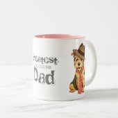 Norwich Terrier Vater Zweifarbige Tasse (VorderseiteRechts)
