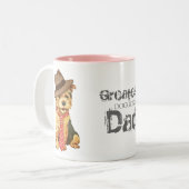 Norwich Terrier Vater Zweifarbige Tasse (Vorderseite Links)