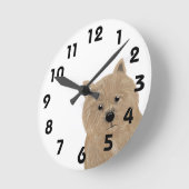 Norwich Terrier Wall Clock Runde Wanduhr (Winkel)