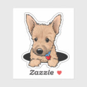 Norwich Terrier Welpe Aufkleber (Blatt)