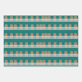 Norwich Terrier Wrapping Paper Flat Sheet Set 3 Geschenkpapier Set (Vorderseite 3)