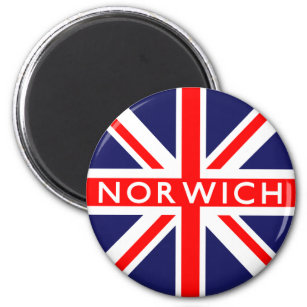 Norwich UK Flag Magnet