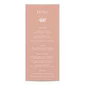 Norwich Wedding Dinner Menü Menükarte