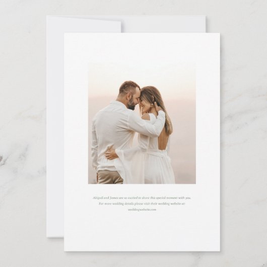 Norwich Wedding Einladung (Rückseite)