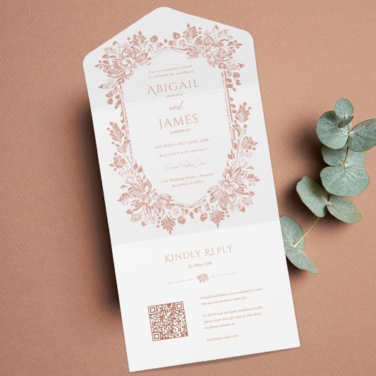 Norwich Wedding Einladung mit RSVP Card