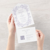 Norwich Wedding Einladung mit RSVP Card (Abreißen)