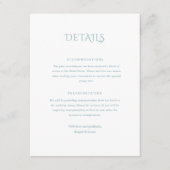 Norwich Wedding Enclosure Card Begleitkarte (Vorderseite)
