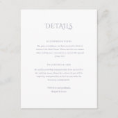 Norwich Wedding Enclosure Card Begleitkarte (Vorderseite)