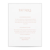 Norwich Wedding Enclosure Card Begleitkarte