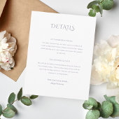 Norwich Wedding Enclosure Card Begleitkarte