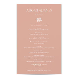 Norwich Wedding Program