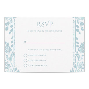 Norwich Wedding RSVP Cards Karte