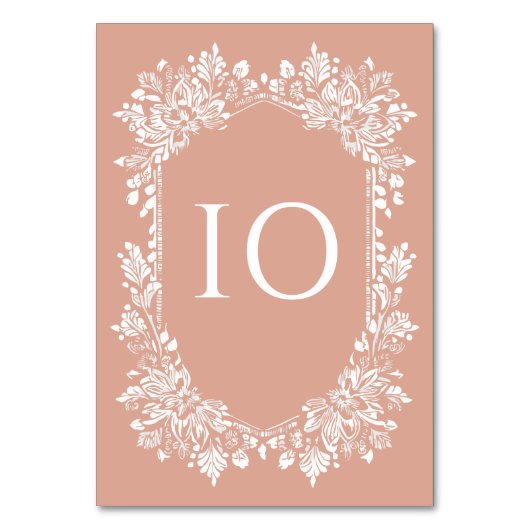 Norwich Wedding Tischnummer (Vorderseite)